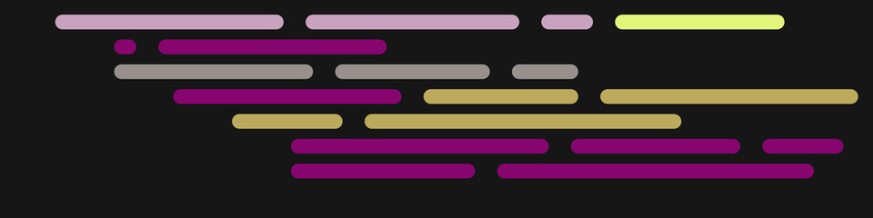 Code on screen vector illustration, flat cartoon coding lines simulation