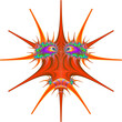 Spiky Bug in Orange