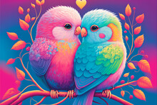 Colorful Love Bird, Generative Ai