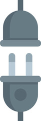 Poster - electric plug icon flat vector. socket power wire. cable energy isolated