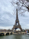 Fototapeta Boho - Tour Eiffel et pont d'Iéna à Paris