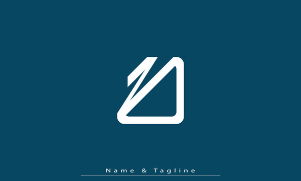 Alphabet letters Initials Monogram logo NV , VN