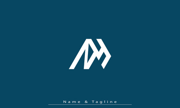 Alphabet letters Initials Monogram logo NY , YN