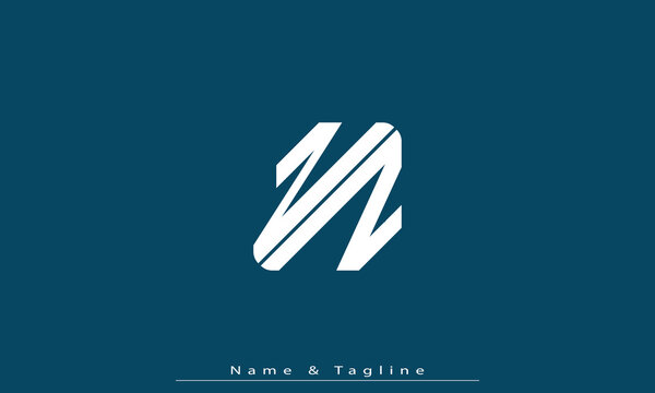 Alphabet letters Initials Monogram logo NZ , ZN