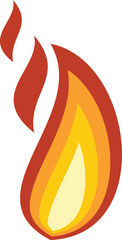 Wall Mural - Fire flame blaze icon. Flat illustration of Fire flame blaze vector icon for web design isolated