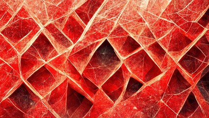 Aufkleber - Red and black geometric background
