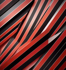 Aufkleber - Red and black geometric background