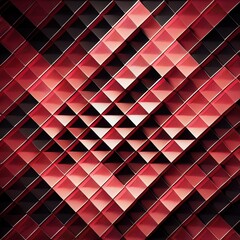 Aufkleber - Red and black geometric background