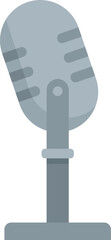 Poster - Studio microphone podcast icon. Flat illustration of Studio microphone podcast vector icon for web design isolated