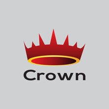 Crown Logo Vector Icon With A Clean Background