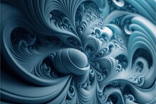 Ethereal, Swirling Patterns In A Glowing, Misty Blue Hue,, Background,wallpaper,8k
