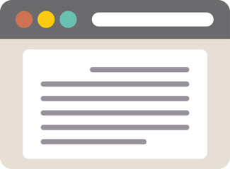 Poster - Mobile browser icon flat vector. Screen website. Bar frame isolated