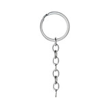 Fototapeta Do akwarium - chain, with ring, for keychain or keys