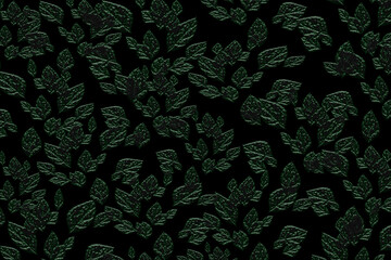 Wall Mural - green leaves abstract background. granite gradient. wallpaper dark backdrop. colorful mockup for web