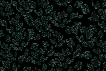 Wall Mural - green leaves abstract background. granite gradient. wallpaper dark backdrop. colorful mockup for web