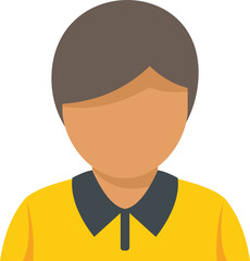 Sticker - Referee icon flat vector. Football soccer. Card judge isolated