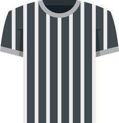 Wall Mural - Referee shirt icon flat vector. Judge penalty. Game sport isolated