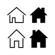 © Lunaraa - House icon vector for web and mobile app. Home sign and symbol