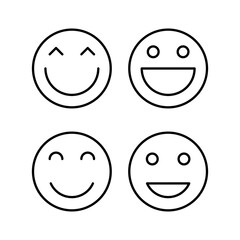 smile icon vector for web and mobile app. smile emoticon icon. feedback sign and symbol