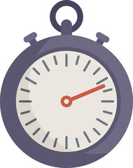Poster - Stop timer icon flat vector. Stopwatch time, Countdown speed isolated