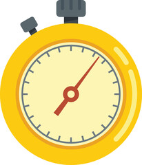 Wall Mural - Timer counter icon flat vector. Stopwatch clock. Countdown timer isolated