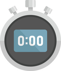 Poster - Stopwatch arrow icon flat vector. Stop clock. Watch timer isolated