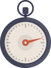 Poster - Accurate stopwatch icon flat vector. Watch timer. Sport time isolated