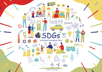 Wall Mural - SDGs　持続可能な社会