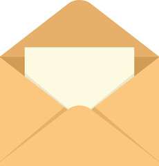 Poster - envelope email icon flat vector. open newsletter. mail letter isolated