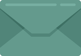 Poster - postcard envelope icon flat vector. mail letter. email paper isolated