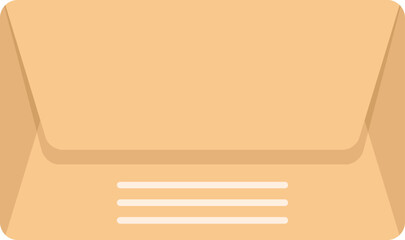 Poster - delivery envelope icon flat vector. mail letter. email paper isolated