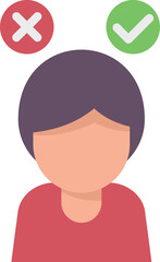 Poster - Manager comparison icon flat vector. Scale balance. Business money isolated