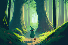 Cute Magic Fantasy Forest