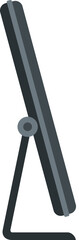 Poster - Side view monitor icon flat vector. Computer screen. Desktop display isolated