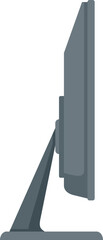 Poster - Pc monitor icon flat vector. Screen desktop. Blank display isolated