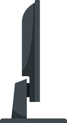 Poster - Desktop monitor icon flat vector. Computer screen. Pc diplay isolated