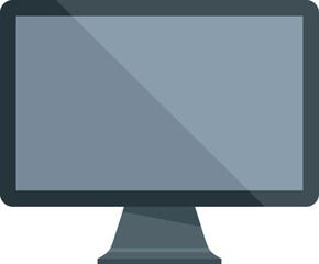 Poster - Modern display icon flat vector. Computer screen. Pc desktop isolated