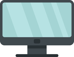 Poster - Lcd monitor icon flat vector. Computer screen. Modern display isolated