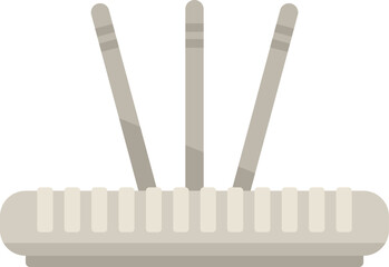 Poster - Ethernet modem icon flat vector. Wirelesss device. Lan switch isolated