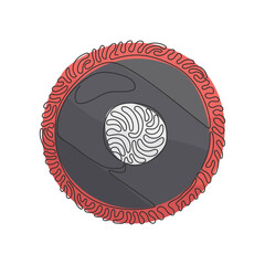 Poster - single continuous line drawing balls for billiards. american pool, snooker numbered equipment, acces