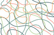 Abstract background with colored lines. Smooth and rounded lines in different colors