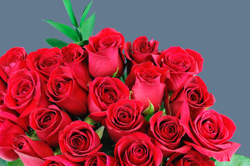 Fotomurales - red roses bouquet as flower background 