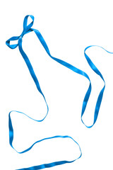 Poster - Blue ribbon bow isolated