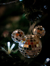 Disco Ball Mickey Mouse Christmas Bauble
