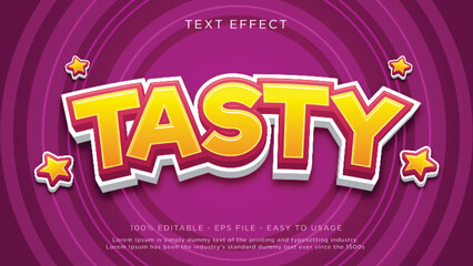 Aufkleber - Tasty 3d editable text effect