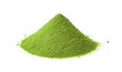 green powder heap isolated on transparent png