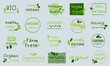 © bbeer.s - Organic food, healthy life and natural product sign, labels and badges for food and drink market.