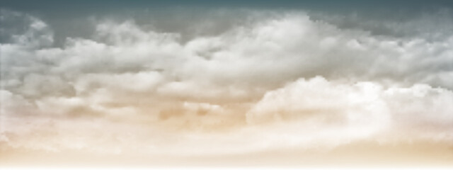 Wall Mural - hazy sky and white soft clouds floated in the sky. beautiful air and sunlight with cloud scape color