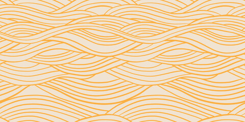 Spaghetti seamless vector food pattern.