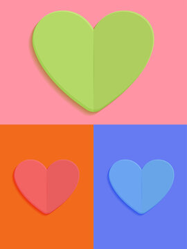 Love heart sign. Vector Romantic illustration symbol for  Template for tshirt, card, invitation